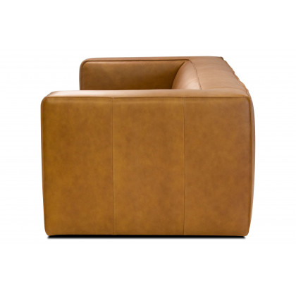 Mobital - Brixton Stationary Sofa in Whiskey, Leather