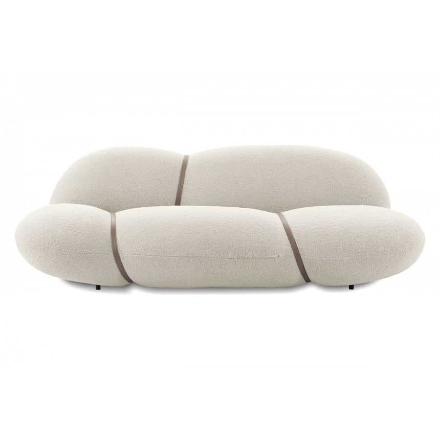 Mobital - Cumulus Stationary Sofa in Cream Boucle, Fabric