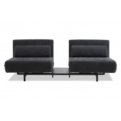 Mobital - Iso Double Chair-Bed in Dusk Chenille, Fabric