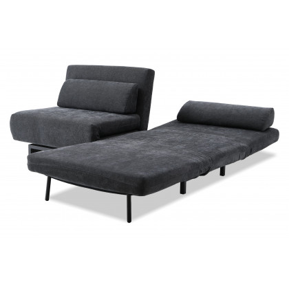 Mobital - Iso Double Chair-Bed in Dusk Chenille, Fabric