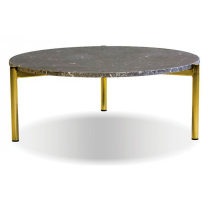 Mobital Atlas Round Coffee Table - Matte Black, Large