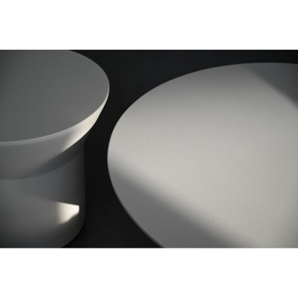 Mobital Boracay Round Coffee Table - Tapioca, Concrete