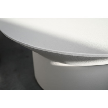 Mobital Boracay Round Coffee Table - Tapioca, Concrete