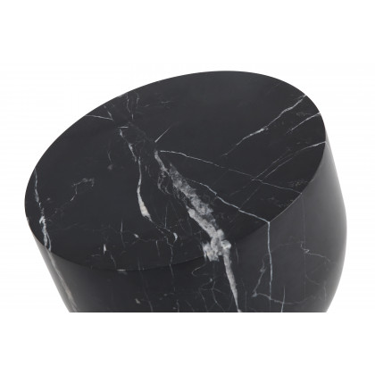 Mobital Apothecary Low End Table - Black, Marble