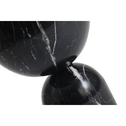Mobital Apothecary Tall End Table - Black, Marble