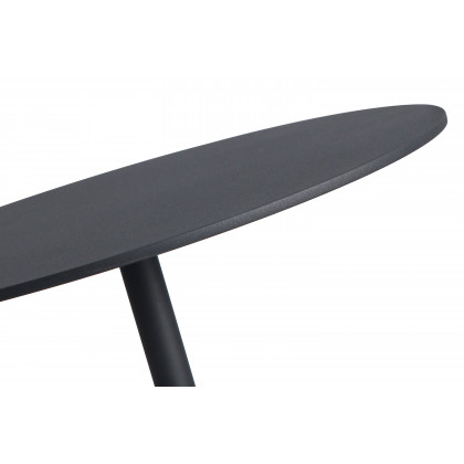 Mobital Circulo Low End Table - Black, Marble
