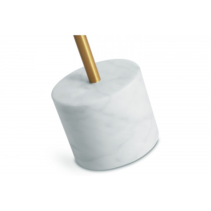 Mobital Circulo Low End Table - Antique Brass, Marble