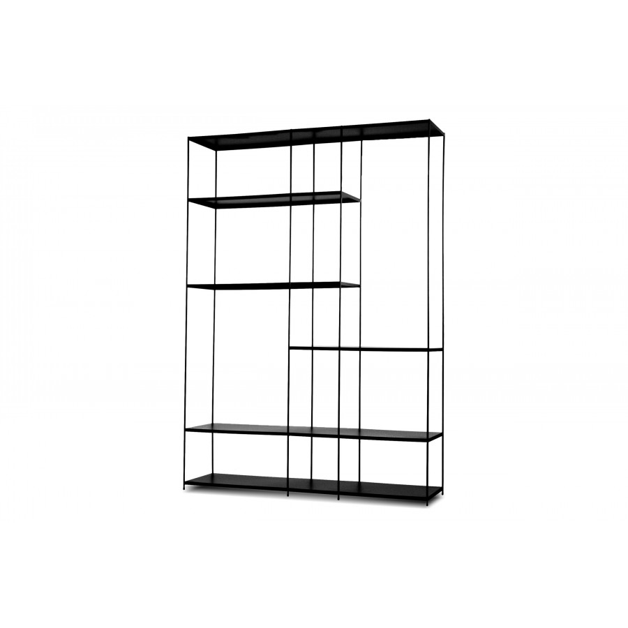 Mobital Etta Large Bookshelf - Powder Coated Black, Steel