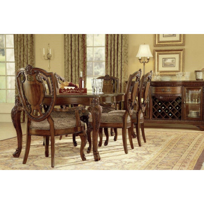 A.R.T. - Old World Upholstered Back Side Chair Set of 2