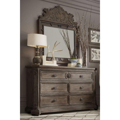 A.R.T. - Vintage Salvage Walnut Benjamin Mirror