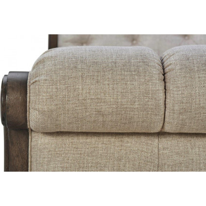 A.R.T. Furniture Vintage Salvage Lanza Upholstered Tufted Bed - Queen Size