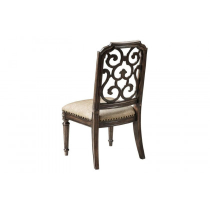 A.R.T. - Furniture Vintage Salvage Tristan Fret Back Side Chair Set of 2