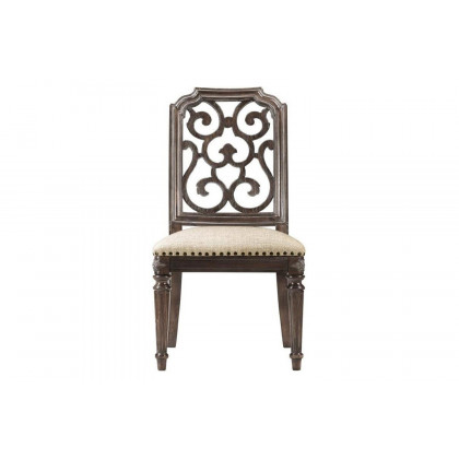A.R.T. - Furniture Vintage Salvage Tristan Fret Back Side Chair Set of 2