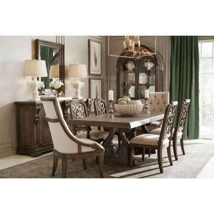 A.R.T. - Furniture Vintage Salvage Tristan Fret Back Side Chair Set of 2