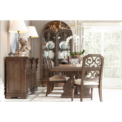 A.R.T. - Furniture Vintage Salvage Tristan Fret Back Side Chair Set of 2