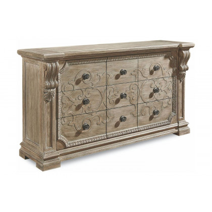 A.R.T. - Arch Salvage Parchment Chambers Panel Bedroom Set