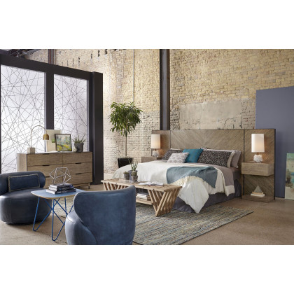 A.R.T. - Epicenters Austin Brown Cedar Park Wall Nightstand Set of 2