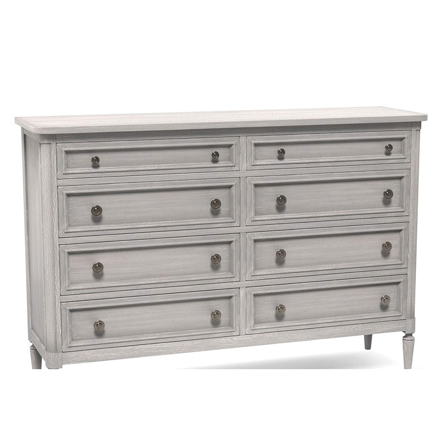 A.R.T. - Artiste Chippy Gray Charlotte 8 Drawer Dresser