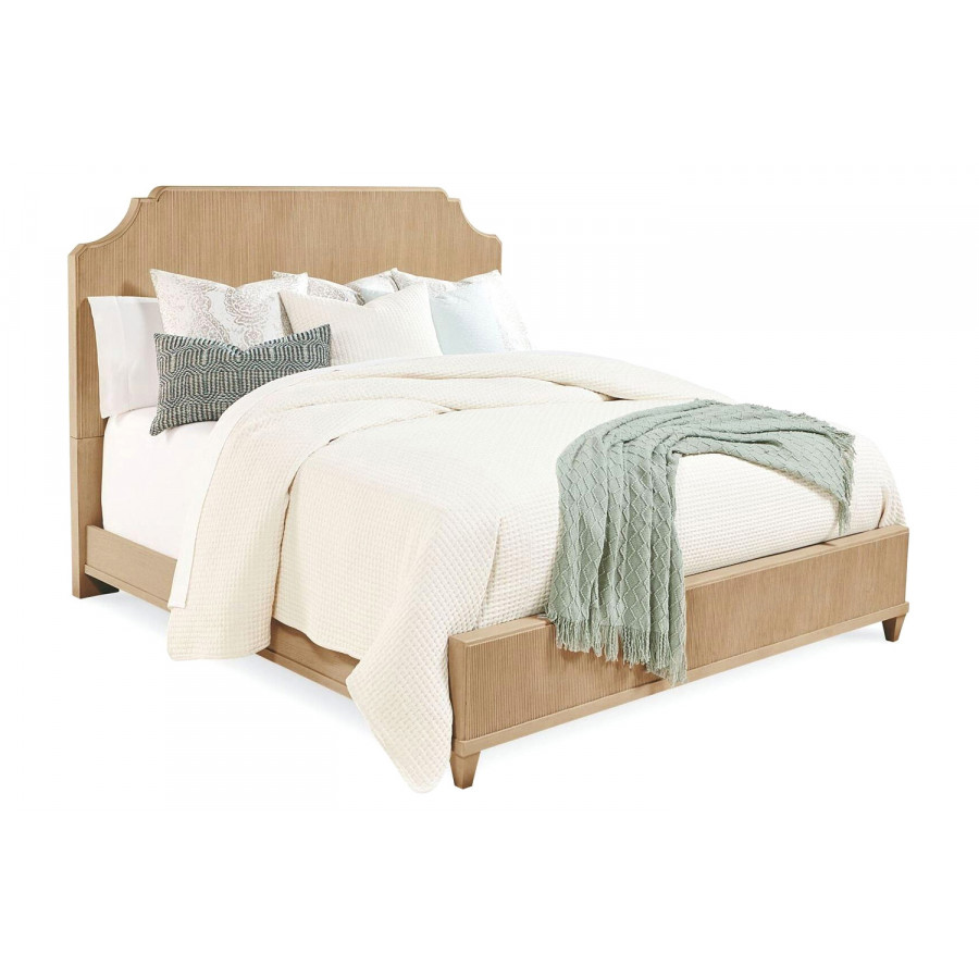 A.R.T. - Roseline Light Oak Georgia King Panel Bed
