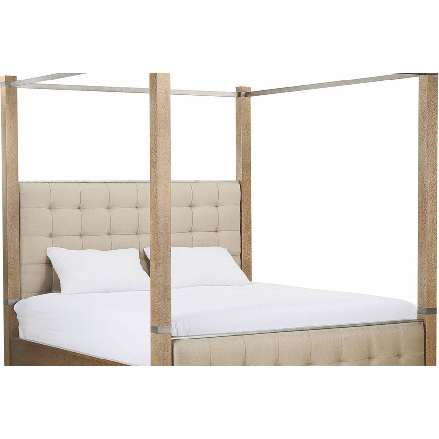 A.R.T. Prossimo Pizza Alto Upholstered Canopy Bed - King Size