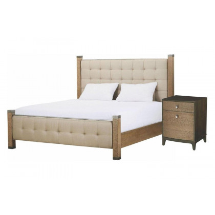 A.R.T. Prossimo Pizza Alto Upholstered Poster Bed - California King Size