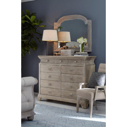 A.R.T. Furniture Summer Creek Shoals Upholstered Tufted Sleigh Bed - King Size