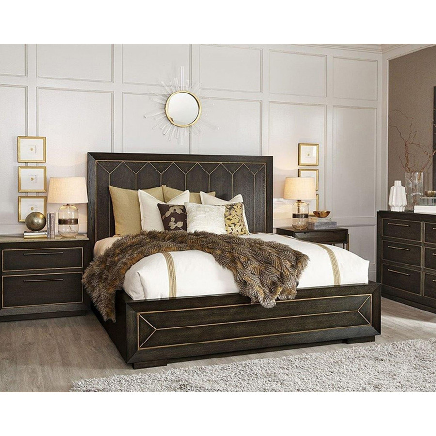 A.R.T. - WoodWright Brown Eichler Panel Bedroom Set