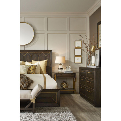 A.R.T. - WoodWright Brown Eichler Panel Bedroom Set