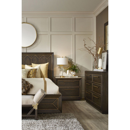 A.R.T. - WoodWright Brown Eichler Panel Bedroom Set