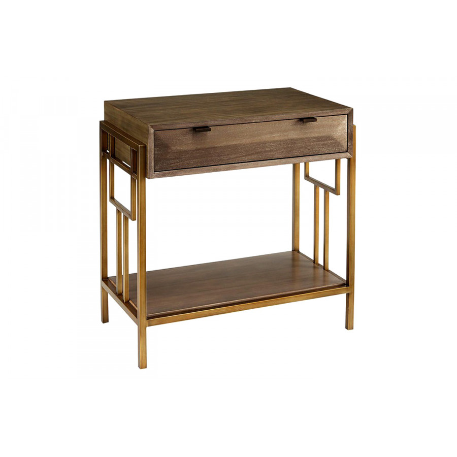 A.R.T. - Furniture Woodwright Ennis Nightstand Champagne