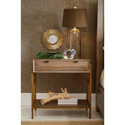 A.R.T. - Furniture Woodwright Ennis Nightstand Champagne