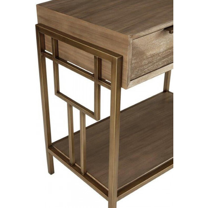 A.R.T. - Furniture Woodwright Ennis Nightstand Champagne