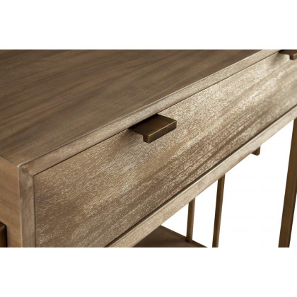 A.R.T. - Furniture Woodwright Ennis Nightstand Champagne