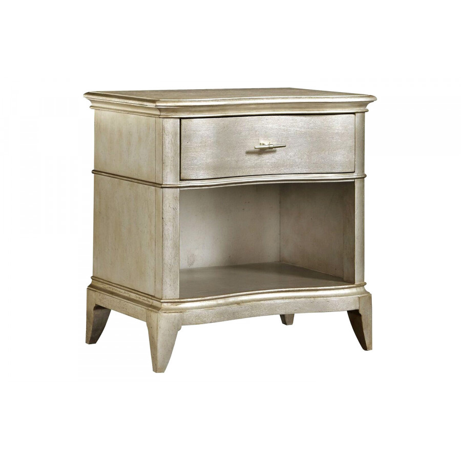 A.R.T. - Starlite Silver Open Nightstand