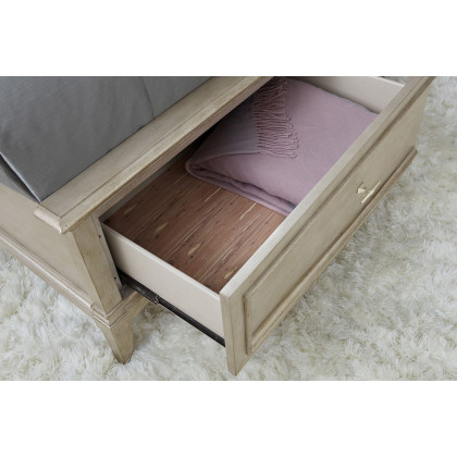 A.R.T. Starlite Silver Panel Bed - Queen Size, with Storage