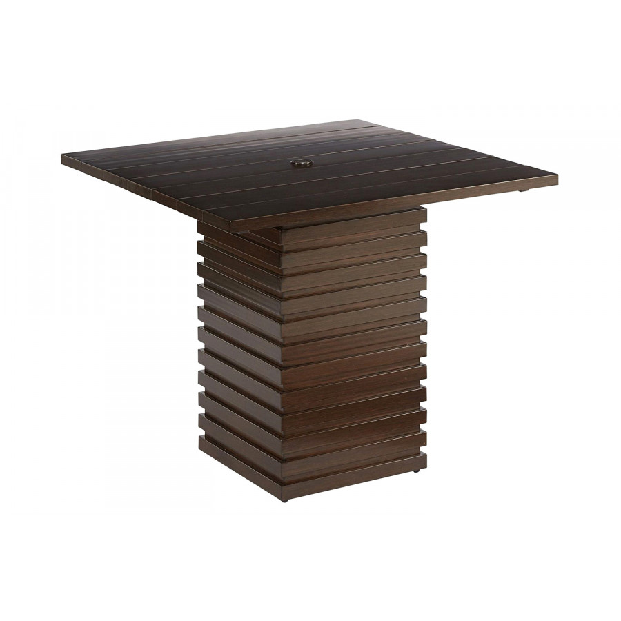 A.R.T. - Epicenters Ebony Cypress Outdoor Bar Table