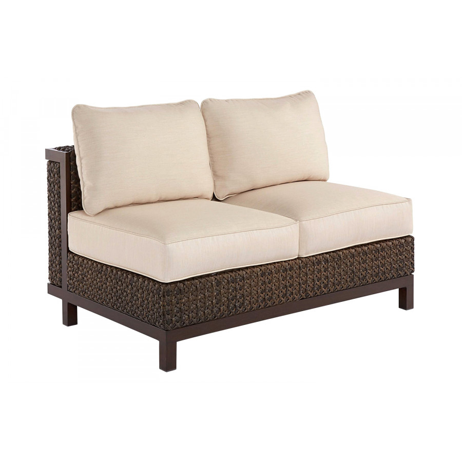 A.R.T. - Epicenters Outdoor Brentwood Wicker Armless Loveseat
