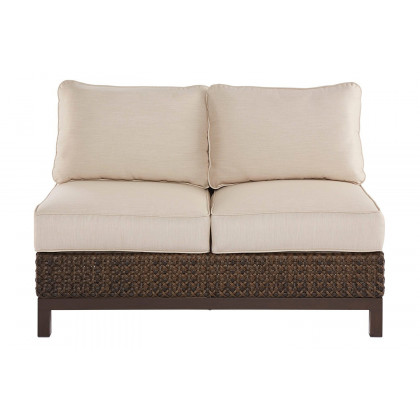 A.R.T. - Epicenters Outdoor Brentwood Wicker Armless Loveseat