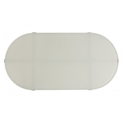 A.R.T. - Cityscapes Paint White Manning Outdoor Oval Cocktail Table