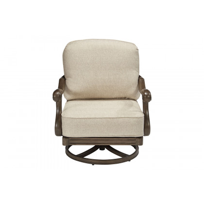 A.R.T. - Arch Salvage Branch Cannes Outdoor Swivel Rocking Club Chair Set of 2