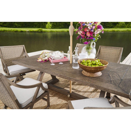 A.R.T. - Summer Creek Outdoor Pampas Rectangular Dining Table