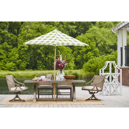 A.R.T. - Summer Creek Outdoor Pampas Rectangular Dining Table