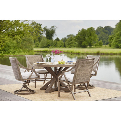 A.R.T. - Summer Creek Outdoor Pampas Round Dining Table