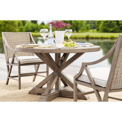 A.R.T. - Summer Creek Outdoor Pampas Round Dining Table