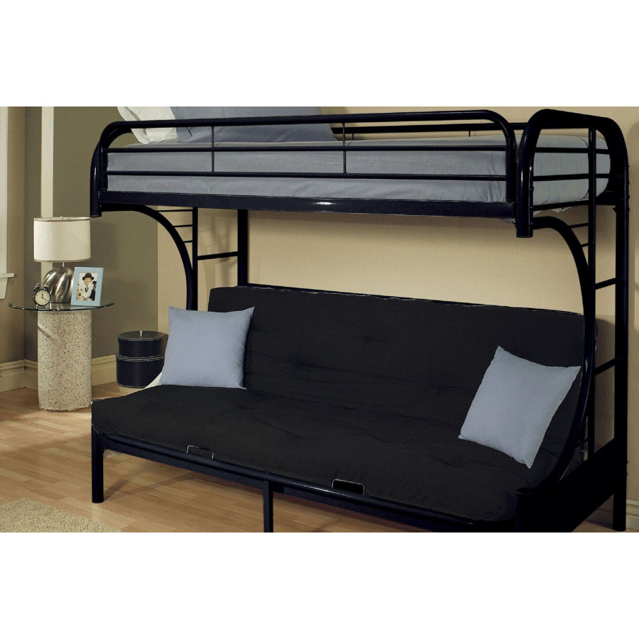 ACME - Eclipse Twin XL Over Queen Futon Bunk Bed