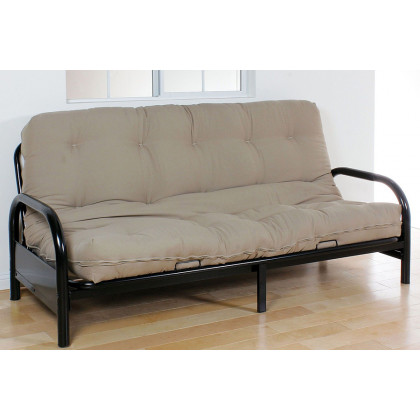 ACME Nabila Full Size Futon Mattress - Khaki Gray, 8" H