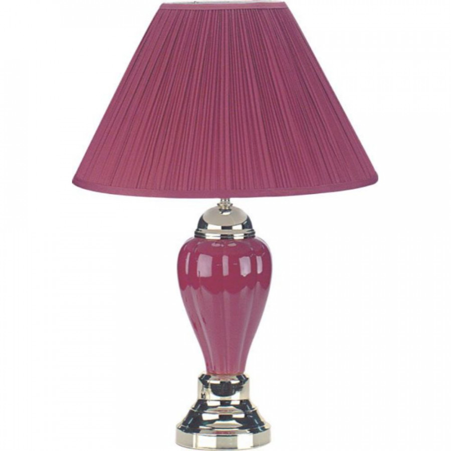 ACME Pottery Table Lamp (6Pc) - Burgundy