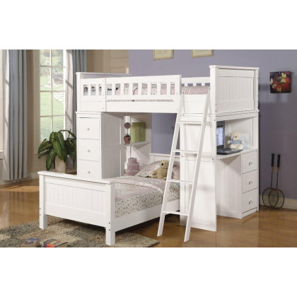 ACME Willoughby Twin Bed - White