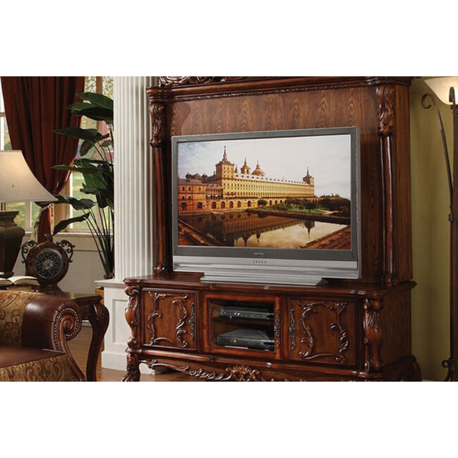 ACME - Dresden Entertainment Center in Cherry Oak