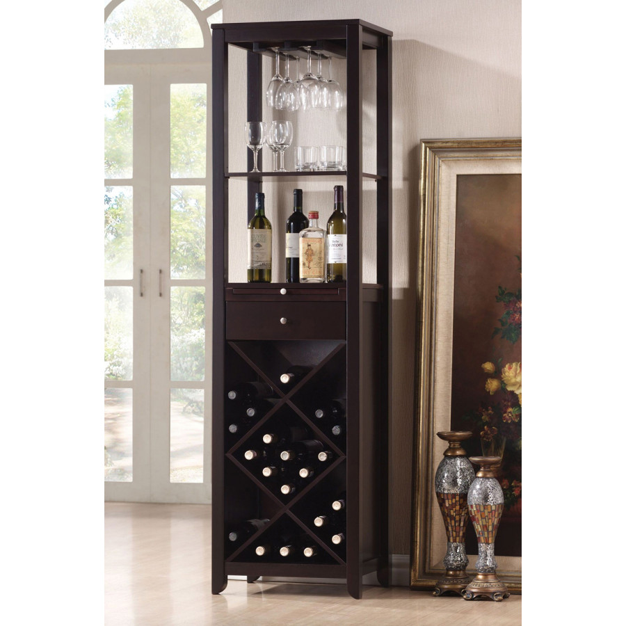 ACME - Casey Wine Cabinet in Wenge